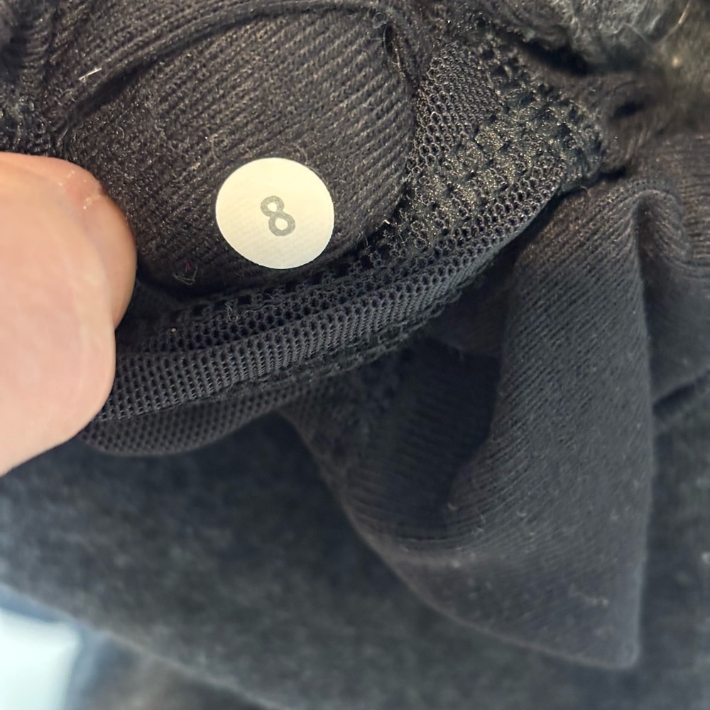 lululemon athletica Charcoal Gray Open-Front Sweatshirt Cardigan 027 - Picture 4 of 7